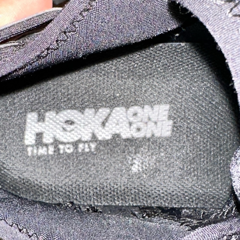 Hoka Women's Black Athletic Trail Shoes with Vibram Outsole - Picture 11 of 13